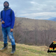 Terrell Jermaine Starr hiking in the Carpathian Mountains in Ukraine
